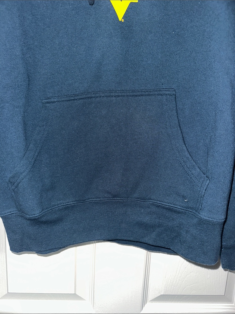 West Virginia Navy Blue Hoodie with Gold Logo - Picture 4 of 8